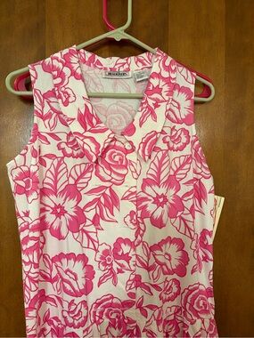 Pink Floral Sleeveless Dress - Headliners - Size M